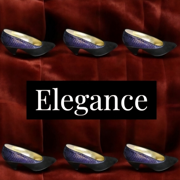 VTG Walter Steiger suede and snakeskin - Picture 2 of 10